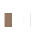 Travel diary notebook with 300G kraft cover, A6 size 110x210mm, 64 pages, saddle stitching, showing lined interior pages