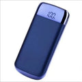 Alloy shell power bank with display and multi USB ports in black
