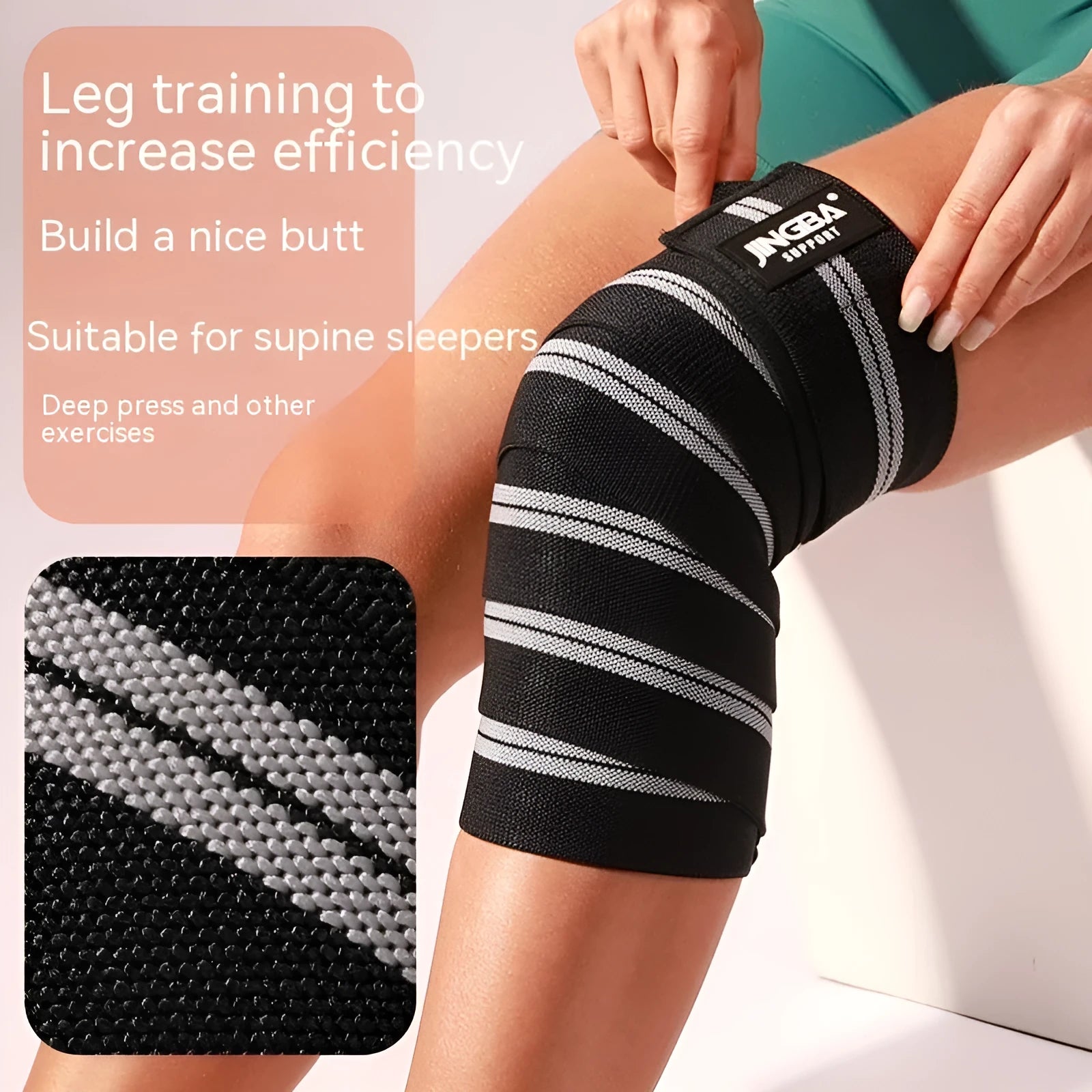 Blue adjustable sports knee pads for adult weightlifting, cycling, and multi-sport protection.
