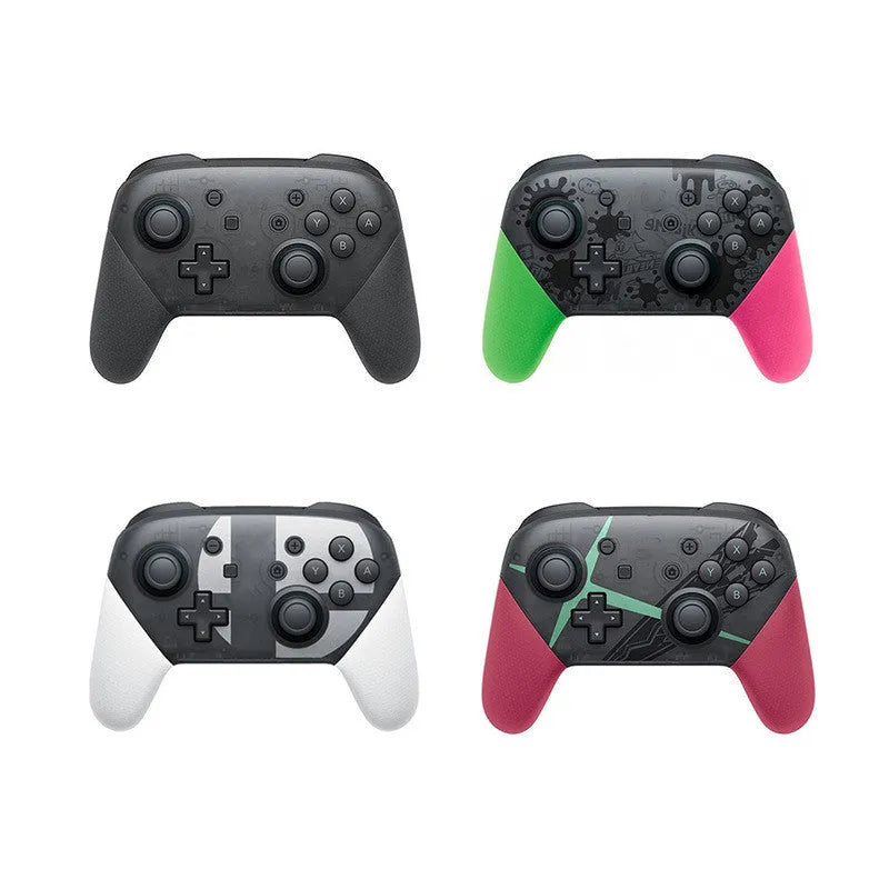 Wireless Bluetooth gamepad in black colour with USB charging port and control buttons