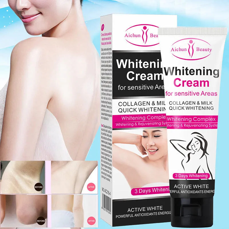 Aichun Armpit Whitening Cream 50g jar with extraction essences for underarm whitening and odour control