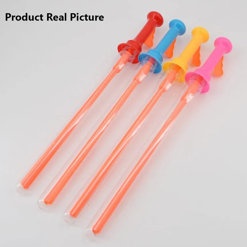 46cm long bubble gun in western sword shape for children's outdoor play, PC plastic, random colour