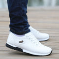 Non-slip lace-up sailing shoes with PU insole and breathable upper in leather-style finish