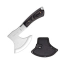 Outdoor Tactics stainless steel axe on ground, 57cm length, 49HRC hardness for wood chopping
