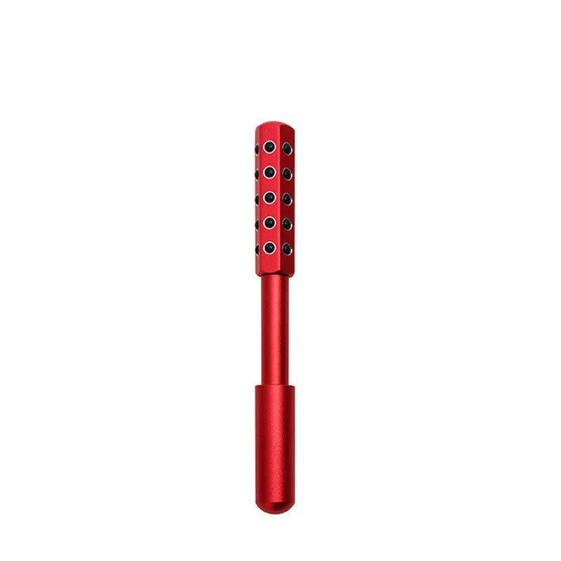 30 Germanium Beauty Stick massage wand with gold finish and 30 energy stones for facial roller use