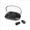In-ear Bluetooth headset with Bluetooth 5.0, stereo sound, voice control, 15m range, black version