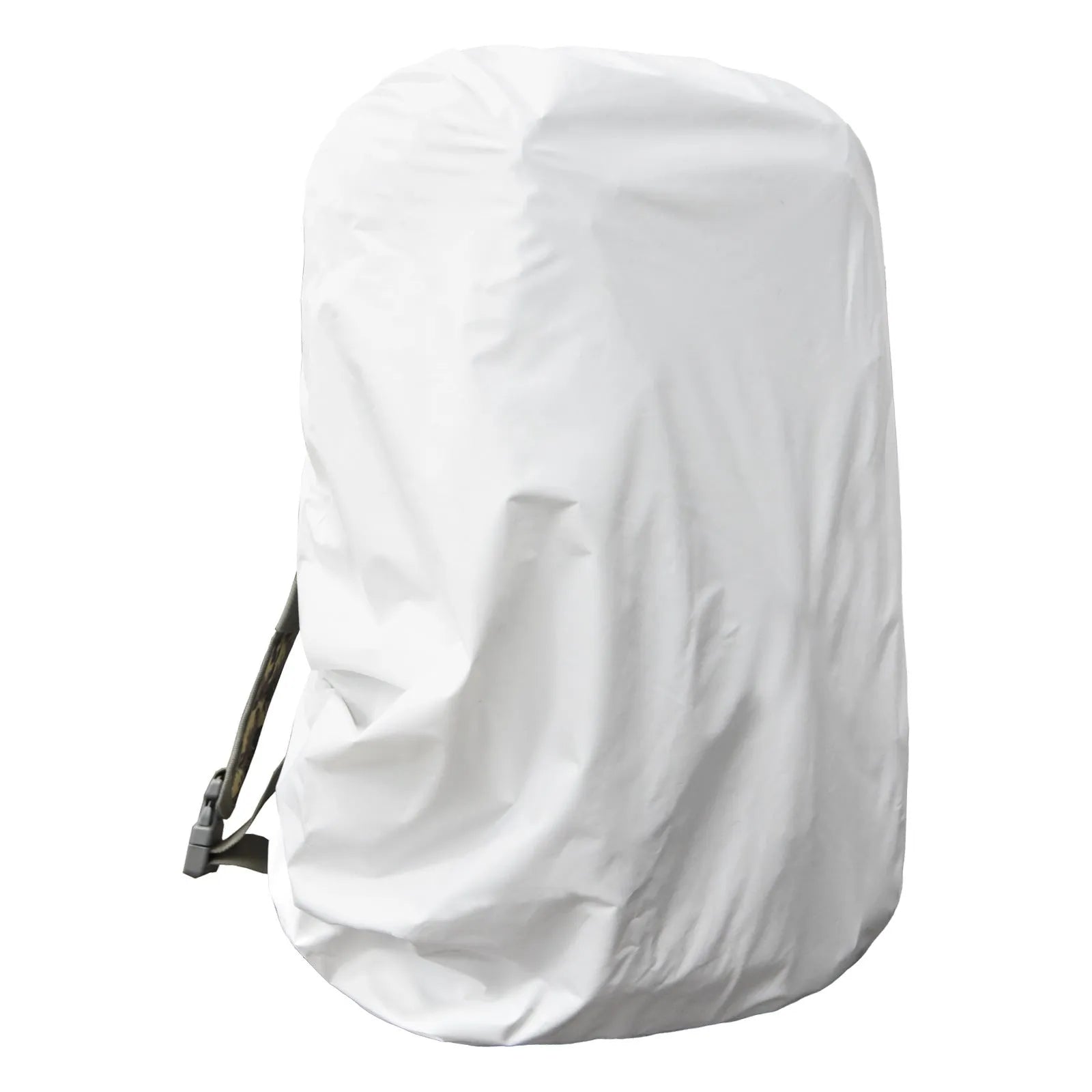 Army green backpack rain cover with 80L capacity for outdoor waterproof protection