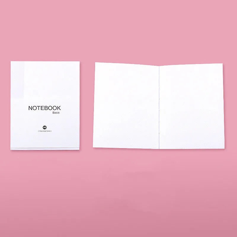 Basic manual refill diary notebook with 80 sheets of Dowling paper in blank, checkered, or line ruling.