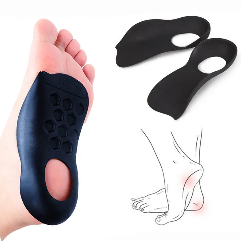TPR arch support insoles for men in white, black, and skin colour options for shoe sizes 35-45