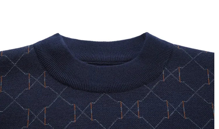 Men's long sleeve fleece pullover t-shirt, round neck, straight cut, grey or navy blue, sizes L to 3XL
