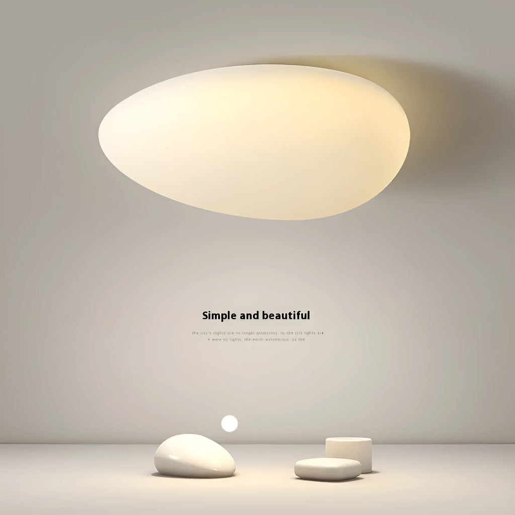Modern minimalist LED ceiling light in white for master bedrooms, available in 23cm 33cm 43cm sizes