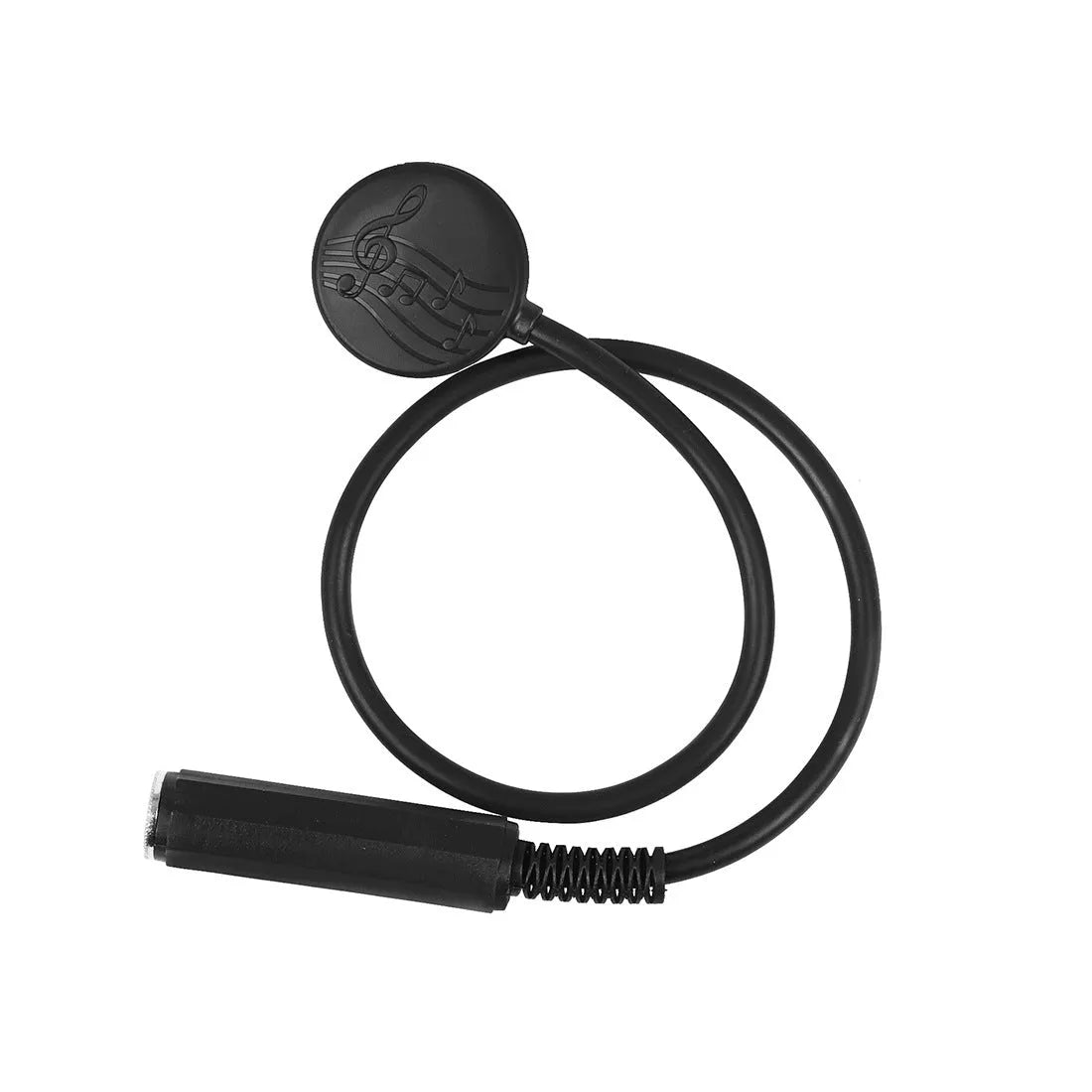Black universal guitar pickup clip 40.7cm for folk classical wooden guitars with Velcro and buckle