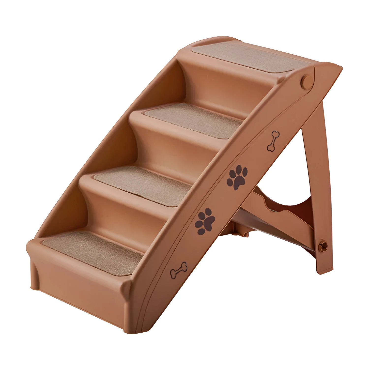 Foldable pet stairs for small dogs and cats with non-slip mat