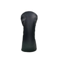 Black golf club headcover for No.1 wood, fairway wood, and iron wood pole sets
