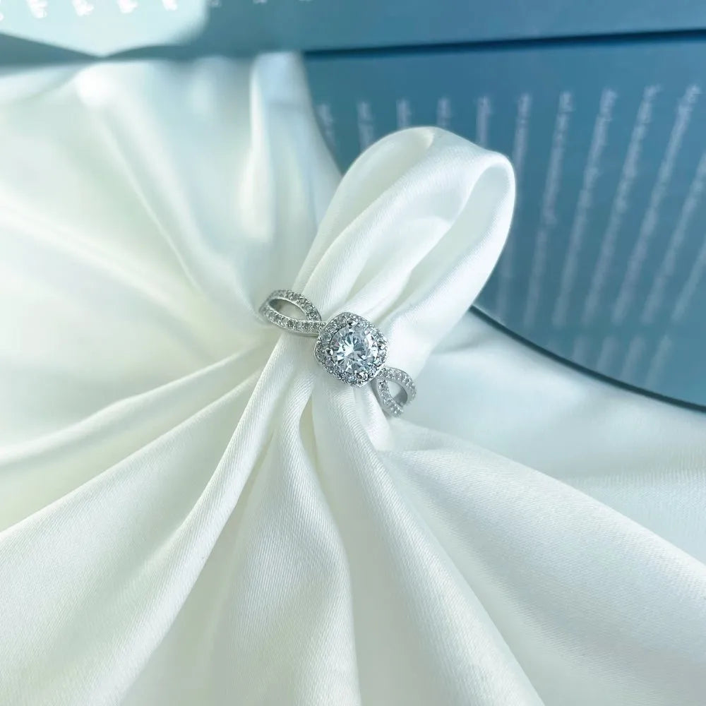 Women's silver electroplated ring in sizes 6 to 9, colour NE120251, casual proposal jewellery