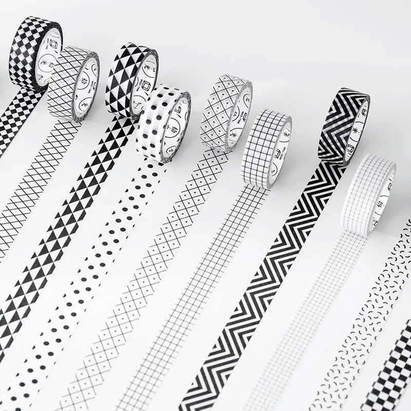 Roll of 15mm wide decorative paper tape with lattice pattern, 7 metres long for craft projects