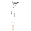 Digital food thermometer with stainless steel probe and display showing temperature reading