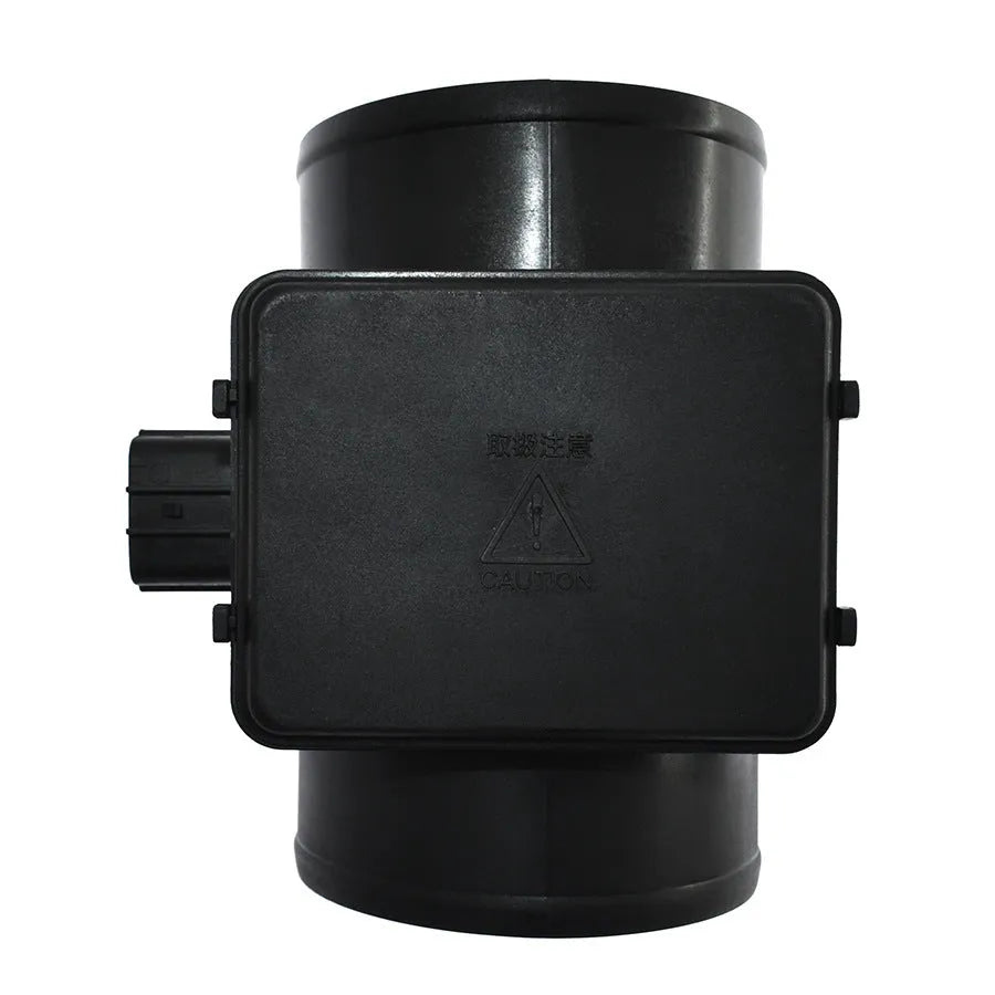 Black plastic automotive air flow meter with standard specification for car engine systems