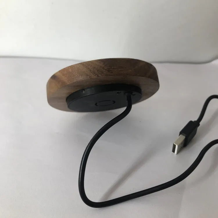 60mm round embedded wireless phone charger for installation in desks and bed heads