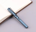 Black and blue frosted ink bag fountain pens with 0.5mm and 0.38mm nib options.
