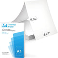 White A4 thermal printer paper for portable thermal printing in business packaging