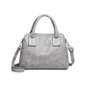 Women's large capacity shoulder bag in horizontal square shape with internal organisation pockets