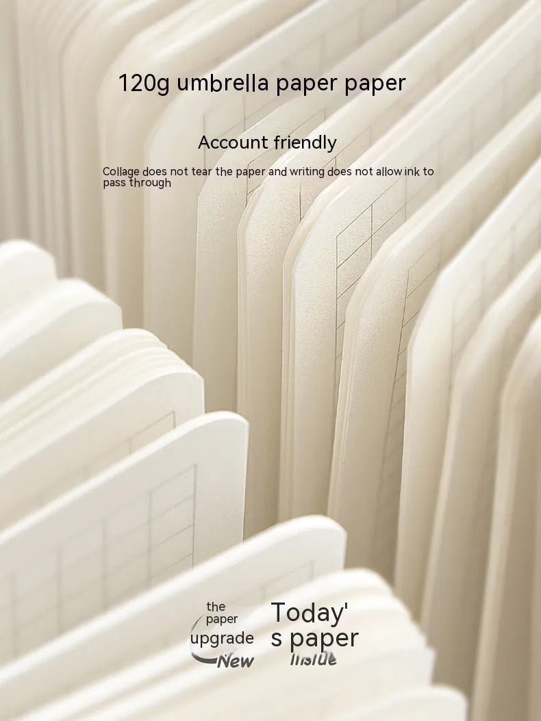 Square checkered notebook with 100 pages, shown with a selection of its ten colourful cover designs.