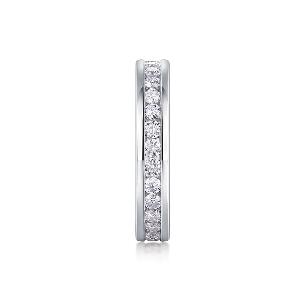 Moissanite star ring S925 silver platinum plated gift box GRA certificate sizes 5 to 9