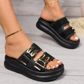 Women's suede slippers with thick rubber sole in apricot, black and off white colours