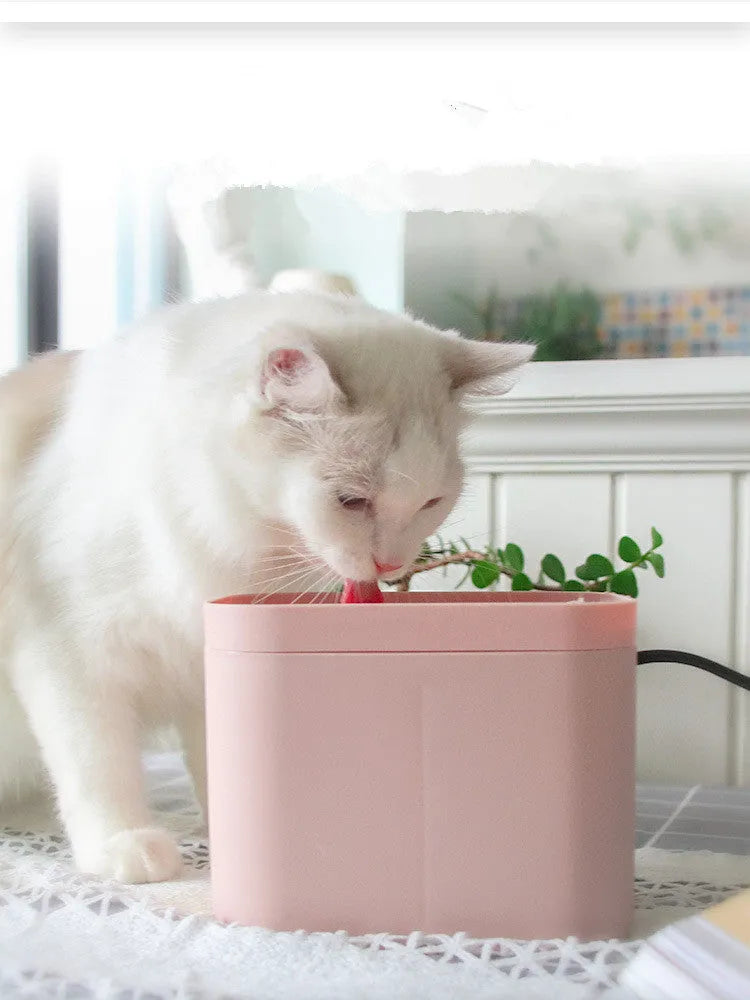 Pet cat smart drinking water fountain 1.5L compact size for cats and small dogs