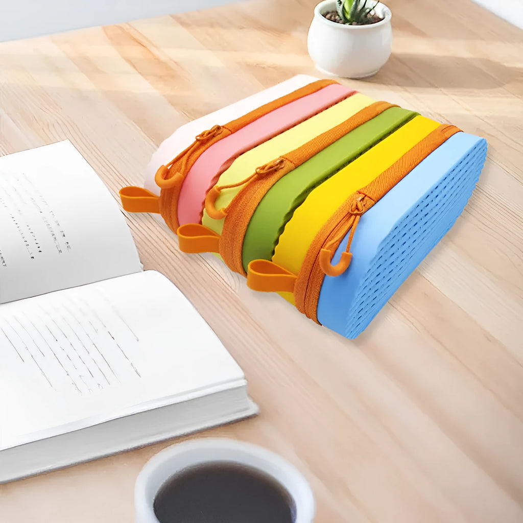 Silicone glasses case in seven colour options with dimensions 200mm x 80mm x 50mm