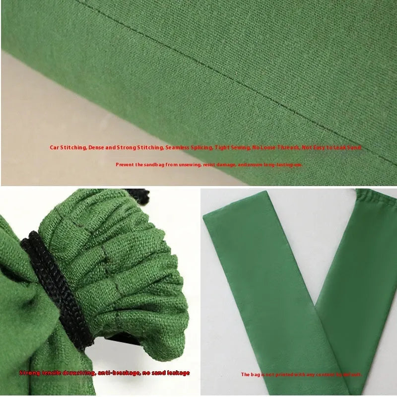 Flood control sandbag strip canvas bag in multiple sizes for fire sandbag use