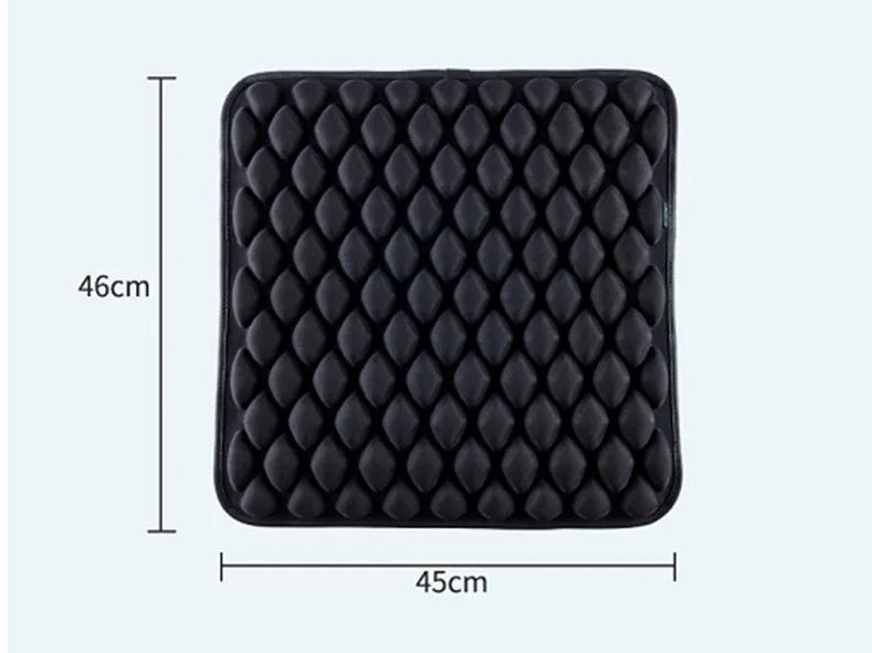 Polyester fibre pressure relief seat cushion 45x45cm in beige, black, blue, brown, grey for chair use