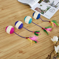 Paper sisal ball cat toy measuring 20x4.5cm for teeth grinding and claw sharpening