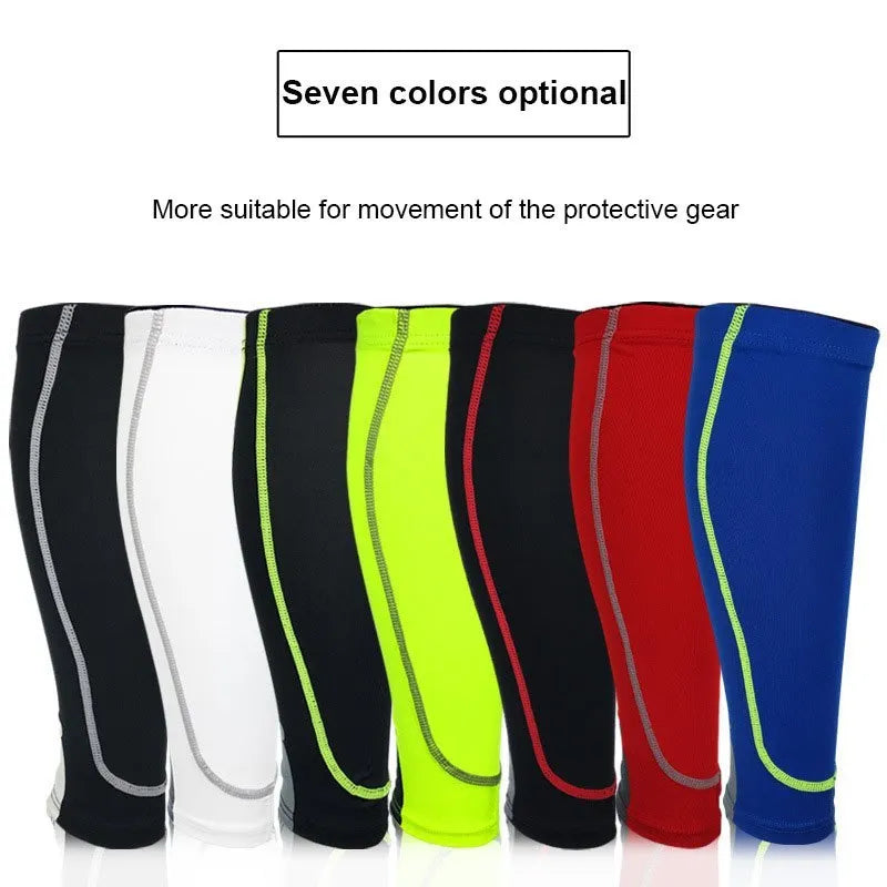 Knitted polyester and Lycra calf support sleeve, 29-31cm, in seven colours for men and women