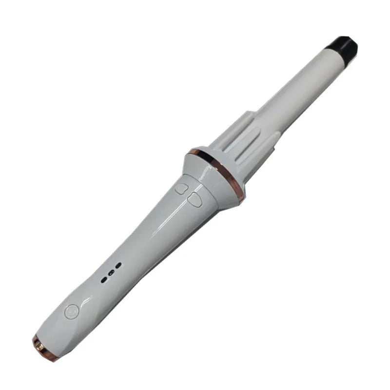 Electric hair curler with tourmaline ceramic barrel for big wave styling in white option