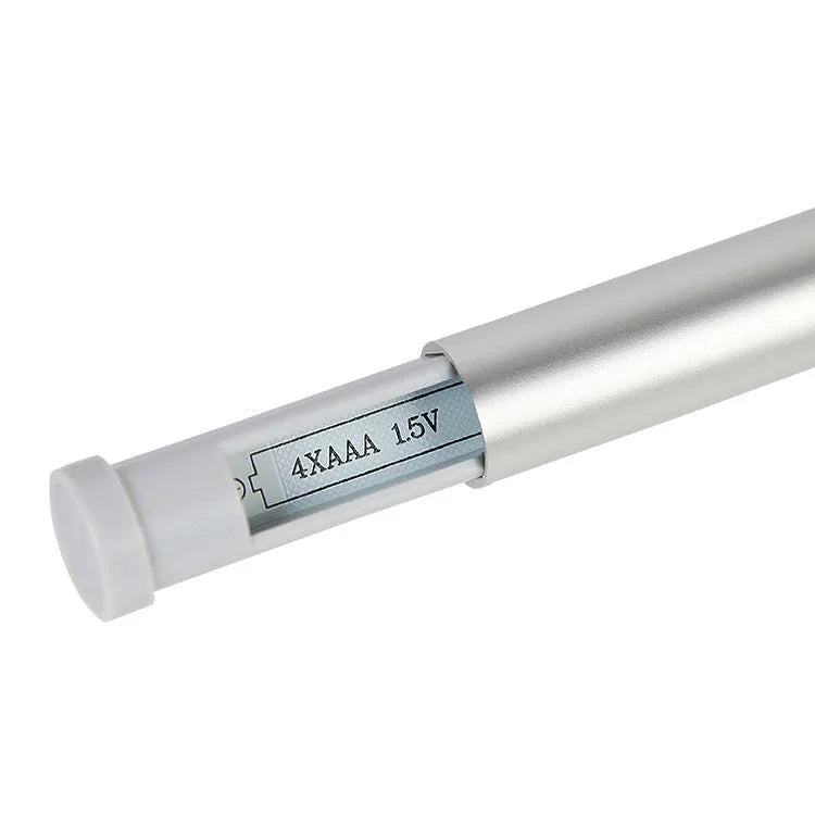 White LED cabinet night light with remote control, featuring acrylic panels in an aluminium frame.