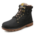 Martin high top desert boots work clothes shoes PU upper cotton lining black