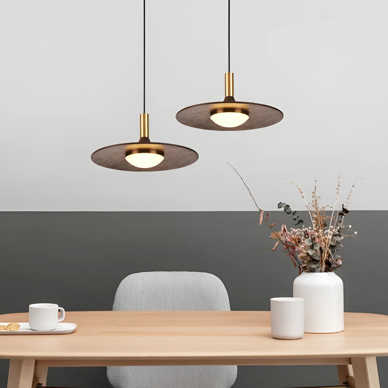 New Chinese style wooden fish line chandelier with all copper details push button switch 250MM or 300MM for bar dining room
