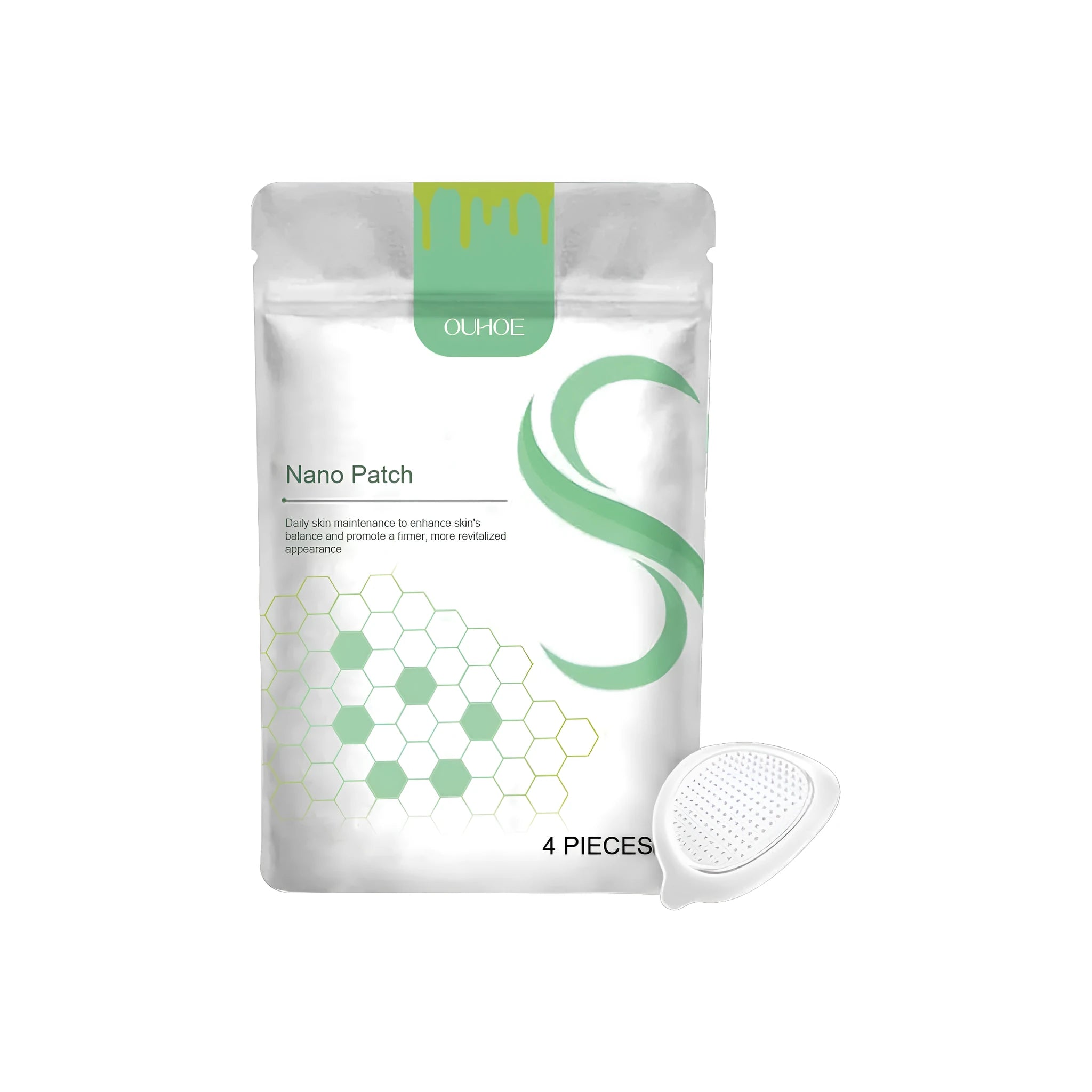Four micro needle body shaping care patches for cellulite treatment with bee venom and botanical oils
