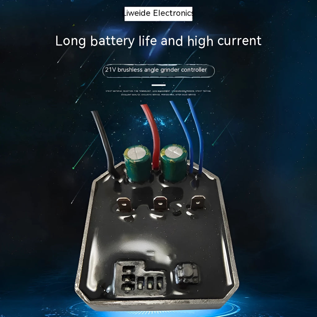 Brushless lithium-ion angle grinder control panel 21V 62mm 52mm 9.5mm 1200W PCB board