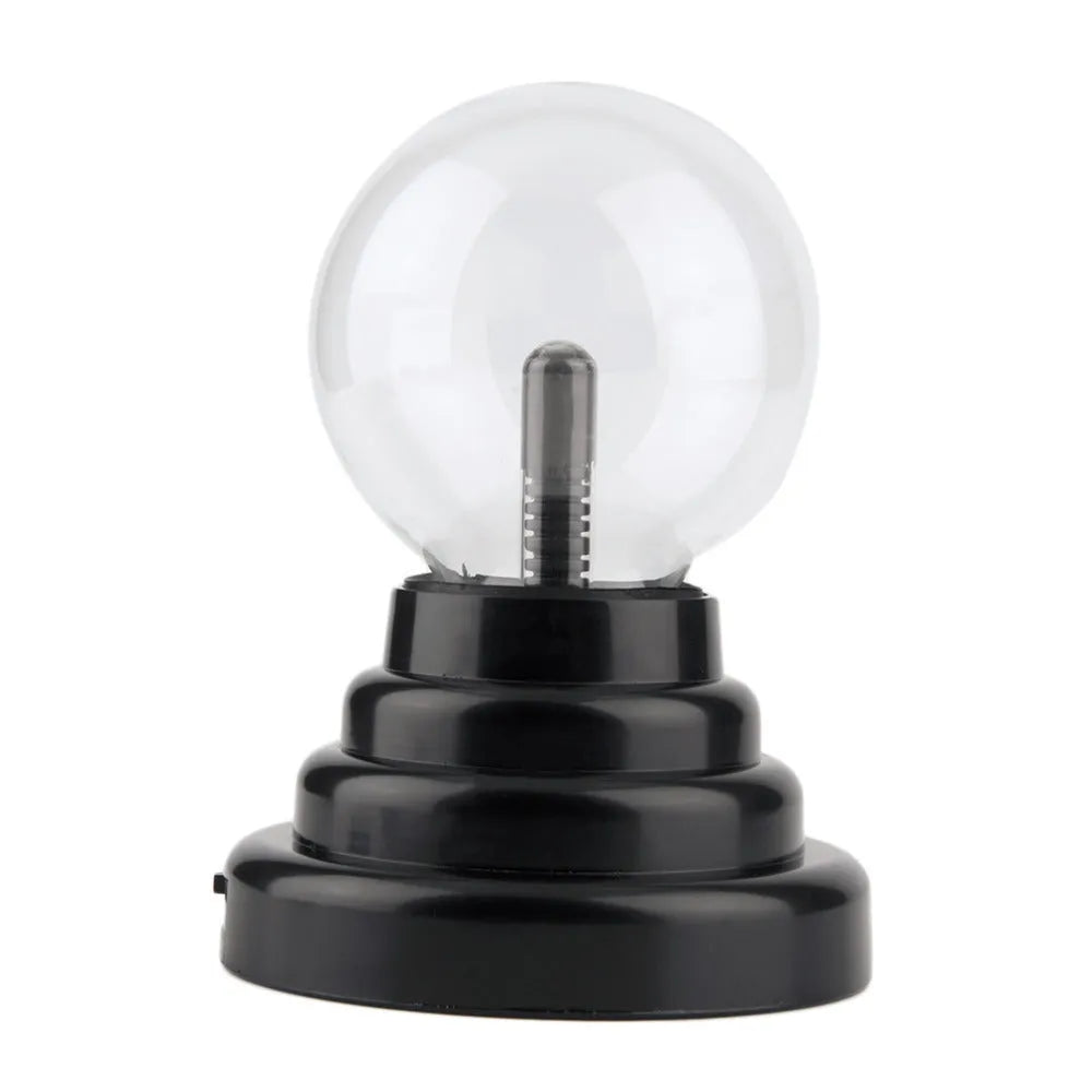 Colourful USB magic ball light with 7.62cm glass sphere on ABS base for decorative lighting