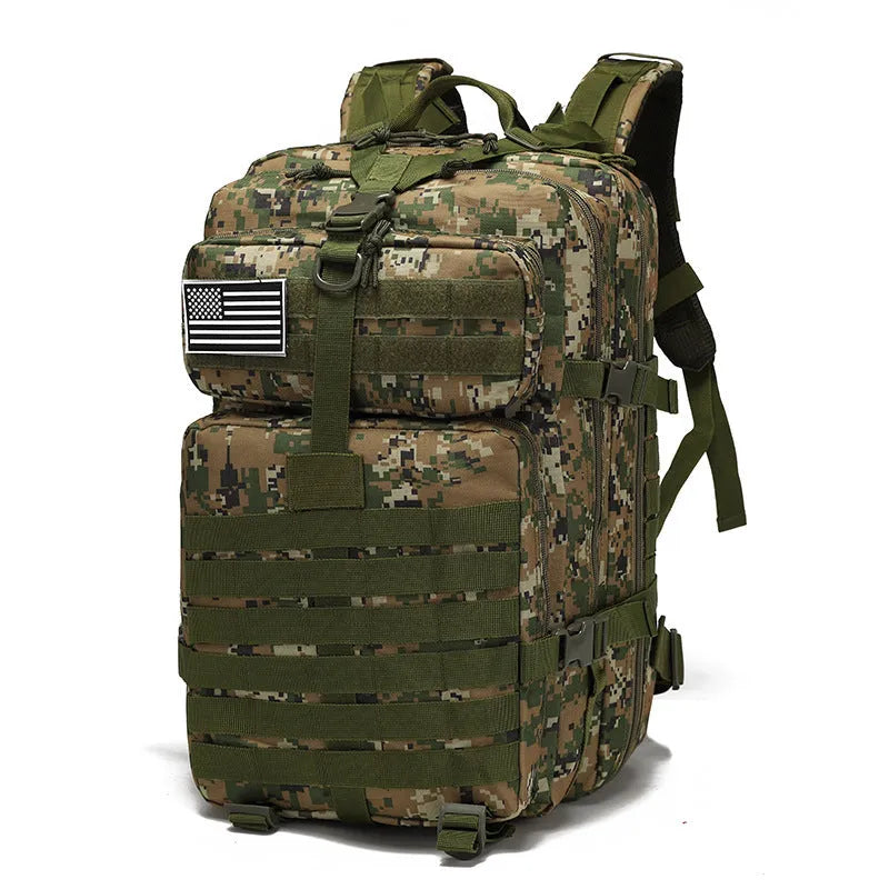 40L waterproof Oxford backpack in ACU Digital colour, 48x28x28 cm, 800D fabric