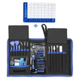 80-in-1 screwdriver set with chrome vanadium steel bits and magnetic handle in a black case