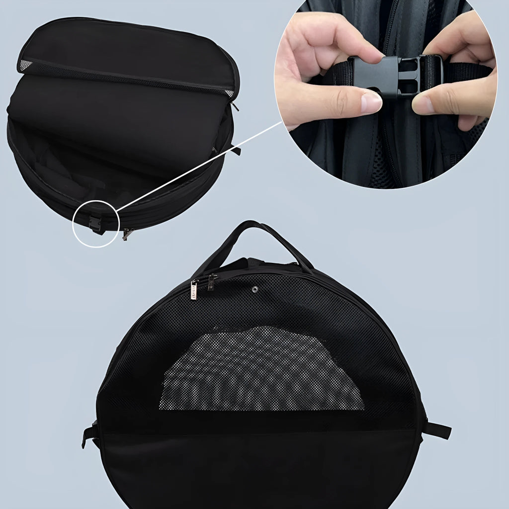 Black dog car cage 120cm length 64cm diameter with two cushions for large dogs and multiple pets
