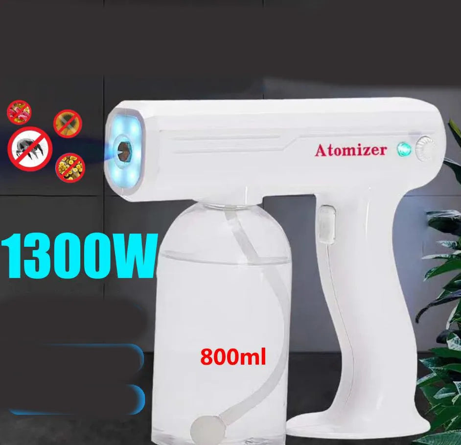 Hand-held sterilizer disinfection and atomization machine with 10W light source, 90-240V voltage, US colour