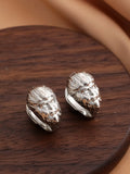 Fashion grid versatile temperament earrings in Style1 option on display