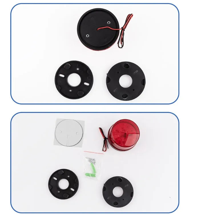 HC-79 small flash warning alarm light in red colour with 73mm diameter for building fire protection systems