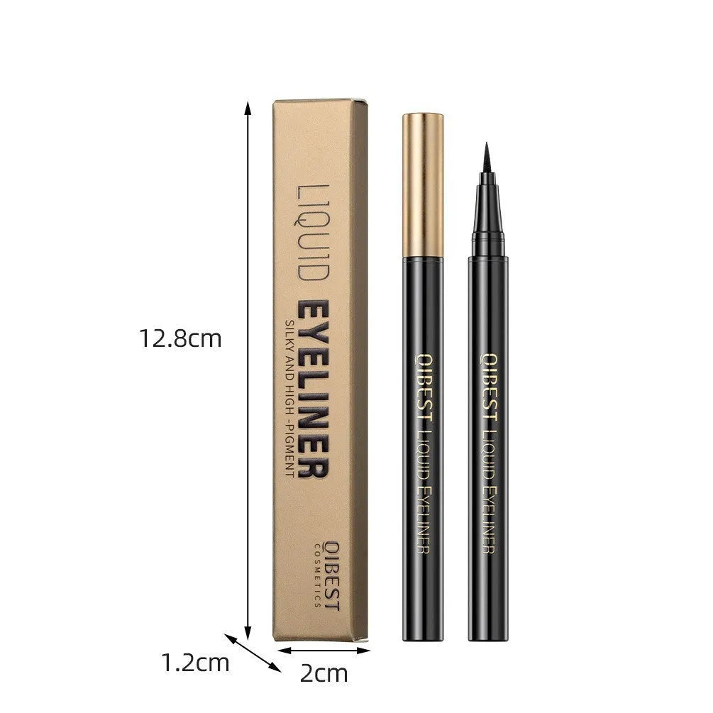 Black liquid eyeliner pen with a pointed tip for precise application.