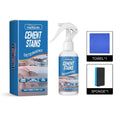 Cement stains detergent 100ml bottle with sponge and microfibre cloth for concrete cleaning